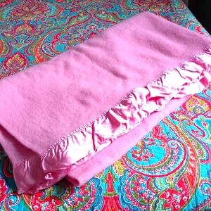 Kenwood Pink 100% Wool Blanket